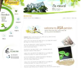 clear green web templates psd material