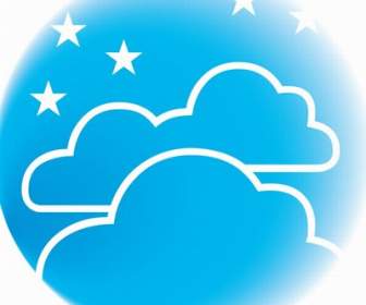Cloudy Blue Background Icon