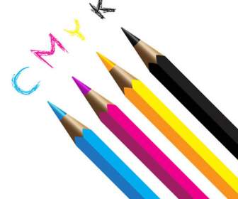 CMYK-Farbe Bleistifte