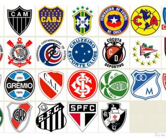 南アメリカのサッカー クラブ アイコンの紋章付き外衣