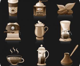 Coffee Cartoon Icons