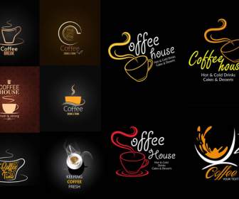 咖啡杯子創意 Logo