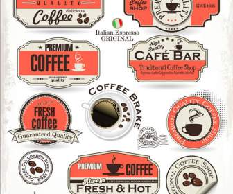 Kaffee-Aufkleber Und Etiketten