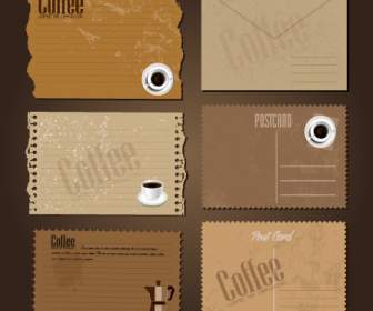 Kaffee Thema Postkarten