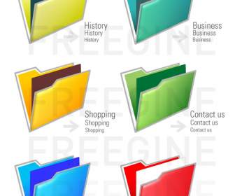 color folder icons psd layered templates