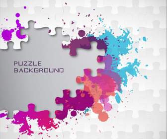 Color Ink Puzzle Background