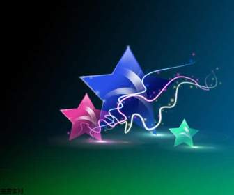 color stars psd material