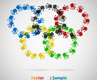 Farbe Des Olympischen Fünf Ring-Logos
