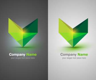 Logotipo En Forma De V De Color