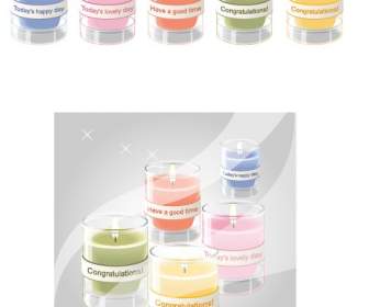 Colorful Candle Material