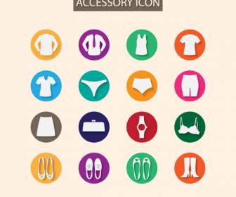 Bunte Kleidung Und Accessoires-Symbol