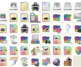 colorful desktop icons png