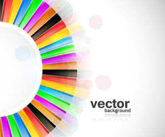 Colorful Round Semi Circular Background
