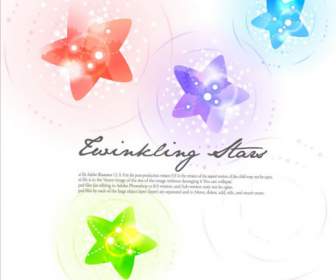 Colorful Stars Background Material