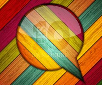 Colourful Striped Wooden Background