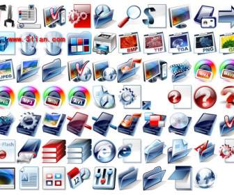 complete blue desktop icon