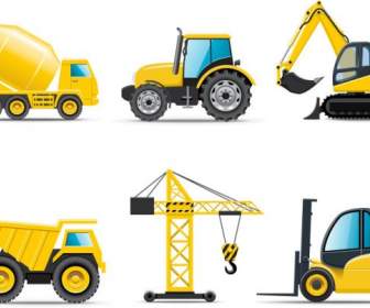 Bau-Fahrzeug-Symbole