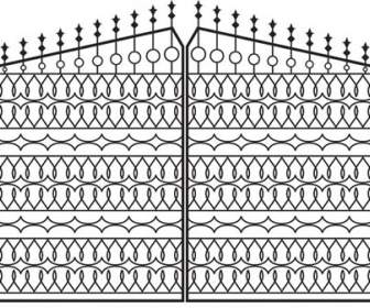 壁のコンチネンタル パターン鉄門