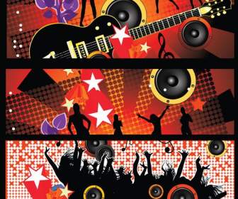 Cool And Colorful Music Banner
