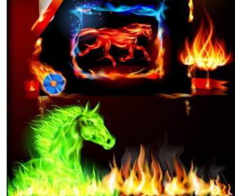 Cool Flame Horses