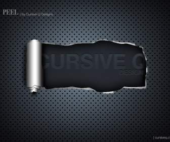 cool torn page psd layered material