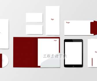 Materiale Dell'azienda Vi Logo Design Psd