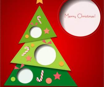 Creativo árbol De Navidad Tarjetas De Felicitación