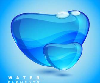 Gota De água Em Forma De Coração Criativo