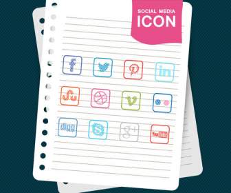 Creative Icons Paper Background