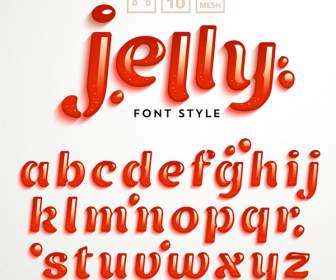 Jello สร้างสรรค์ตัวอักษร