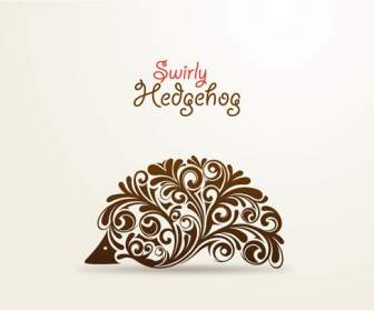 Creative Pattern Hedgehog Illustration