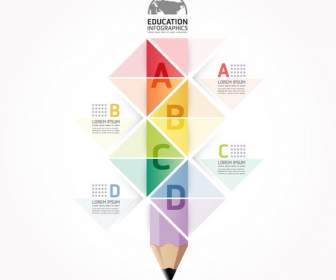 Kreative Bleistift Infografiken
