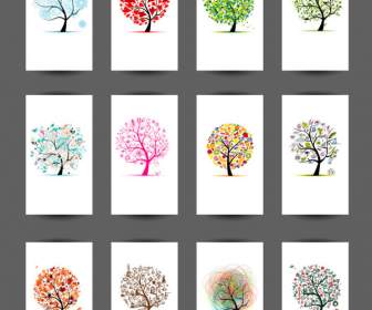 Design De Cartão árvore Criativa