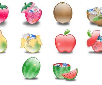 Crystal Fruit Icons