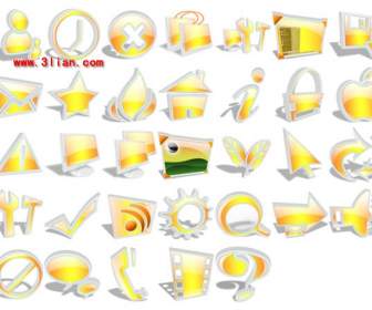 crystal orange computer icons