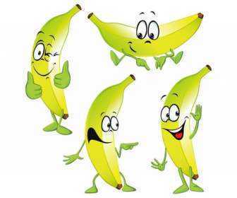 Bananas Bonito Dos Desenhos Animados