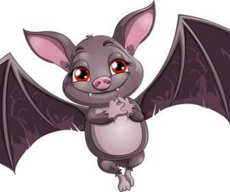 Pipistrello Simpatico Cartone Animato