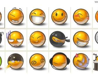 cute peas emoticons
