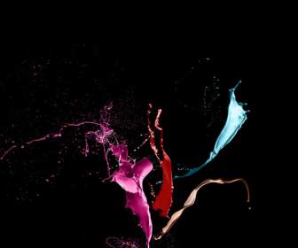 Dancing Color Background Psd Material