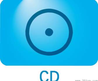 Dark Blue Cd Icon