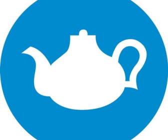 暗藍色茶壺圖示