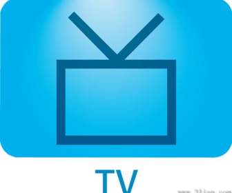 Ciemny Niebieski Materiał Ikona Tv