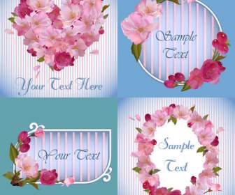 Delicate Spring Flowers Background