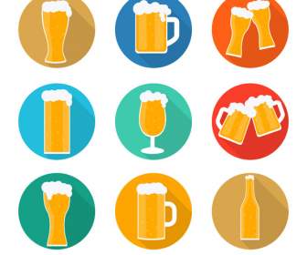 Iconos De Deliciosa Cerveza
