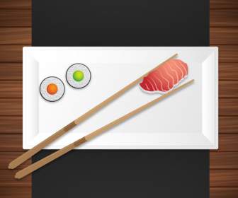 вкусные суши японской кухни