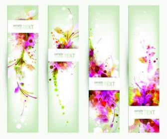 Design Material Flowers Card Template