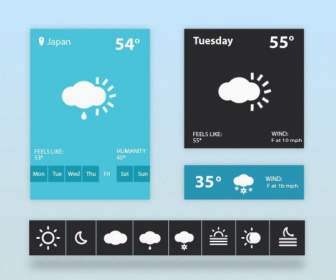Design Material Weather Interface Ui