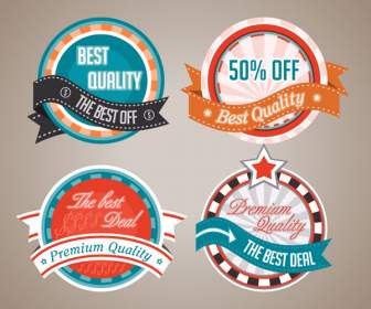 Discount Ribbon Round Labels