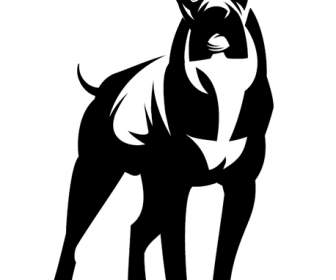 Czarno-biały Pies Szkice