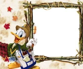 Modello Di Donald Duck Del Fumetto Frame Psd